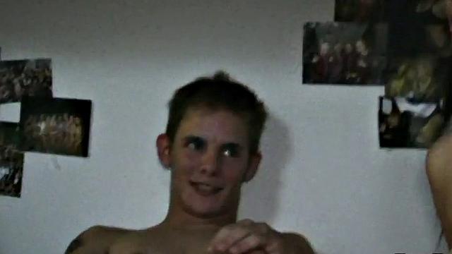 Str8 dormitory stud hazed and assfucked for frat