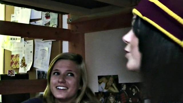 Str8 dormitory stud hazed and assfucked for frat