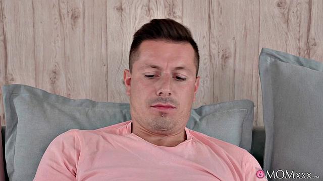 Big Tits MILF Fucks Messy Step Son