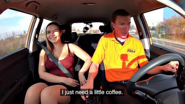 Curvy eurobabe stuffed by driving tutor after oral 69