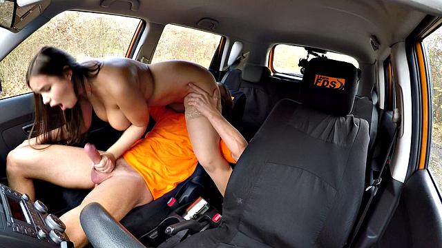 Curvy eurobabe stuffed by driving tutor after oral 69