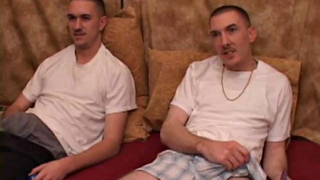 Casper Cox and Richard Azina have been friends for a while. They've shared many things, including a girlfriend, but they've never jacked off next to each other.