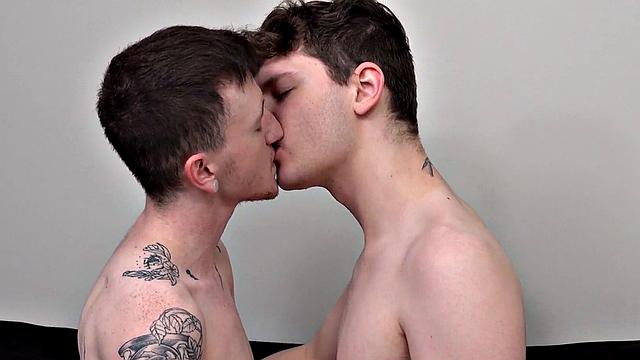 Skinny FTM amateur twink gets licked and fucked