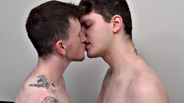 Skinny FTM amateur twink gets licked and fucked