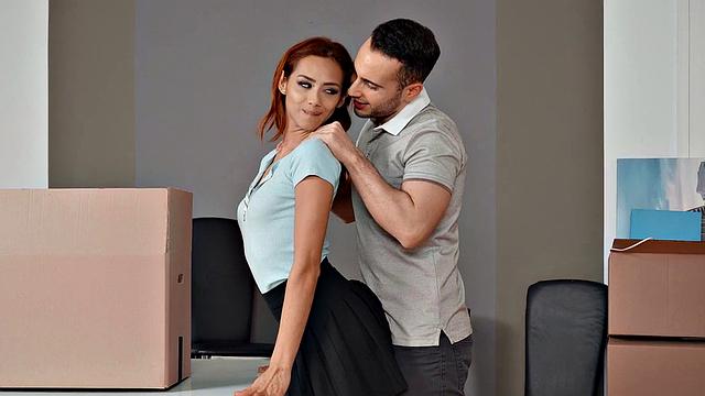 Watch me pound my man's tight pussy in my living room while he films us