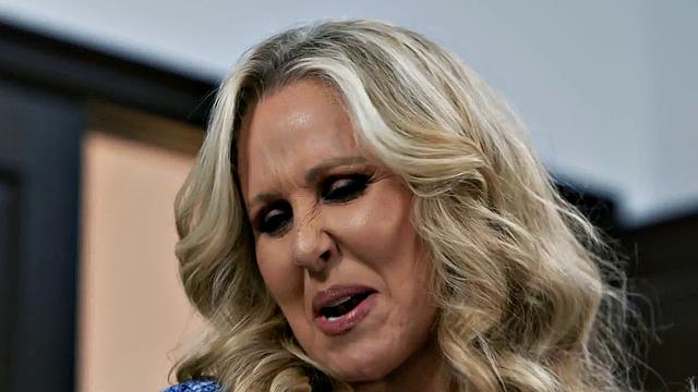 Dirtytalking babe rammed on couch after cock sucking