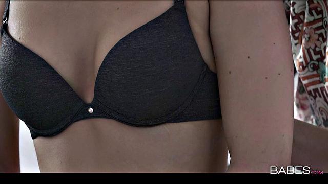 Brunette babes in threesome get their tight pussies licked, throats drilled & spooned