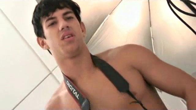 Dionisio Martins fills his swim trunks just right, and Renato Morales is quick to notice. His trunks suddenly don't fit so well with that hard cock trying to escape.