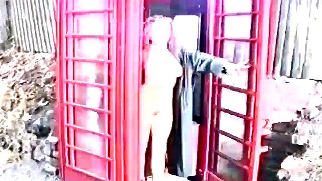 Busty teen flashing naked in public