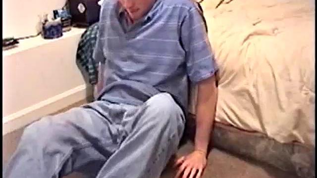 Inviting us close, Ashton strips off the shirt, unzips, and works up a nice bulge inside his boxers, before releasing his big stiff dick. Sticking fingers in his mouth, Ashton slides down his jeans but keeps his underwear on for a while.