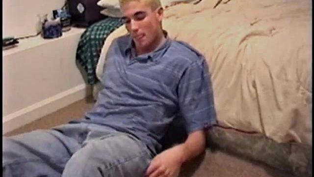 Inviting us close, Ashton strips off the shirt, unzips, and works up a nice bulge inside his boxers, before releasing his big stiff dick. Sticking fingers in his mouth, Ashton slides down his jeans but keeps his underwear on for a while.