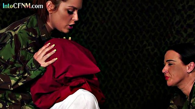 Cockhungry CFNM babes give BJ to random