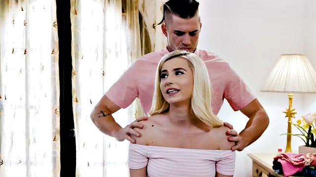 Massaging bae enjoys riding big cock loud