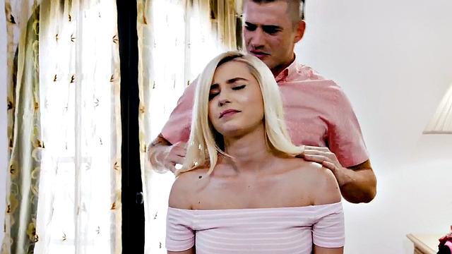 Massaging bae enjoys riding big cock loud