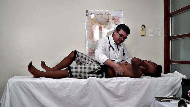 Kinky Doctor Tickles is delighted to have a cute new Asian boy for his tickling fetish treatment. But Russel isn't that ticklish, sadly.