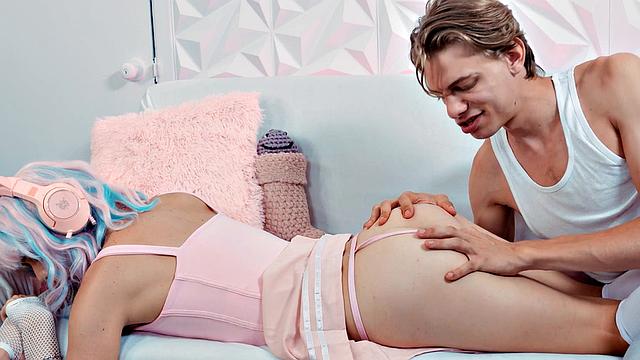 HETEROFLEXIBLE - Horny Leo Louis STUFFS Cute Femboy's Tight Butt With His HUGE Dick