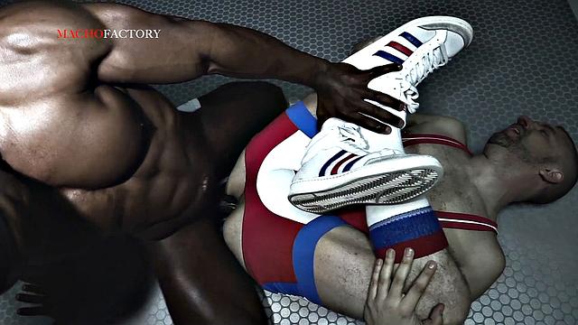 These gym bros skip leg day and go straight to a sweaty gay workout