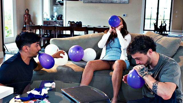 MOMMY'S BOY - Stacked MILF Pristine Edge Gets Banged By Pervert Stepson & His Best Buddy