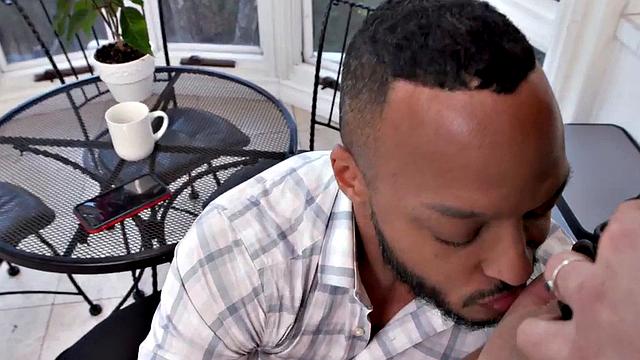 Redhead TS rammed by IR lover after sucking cock