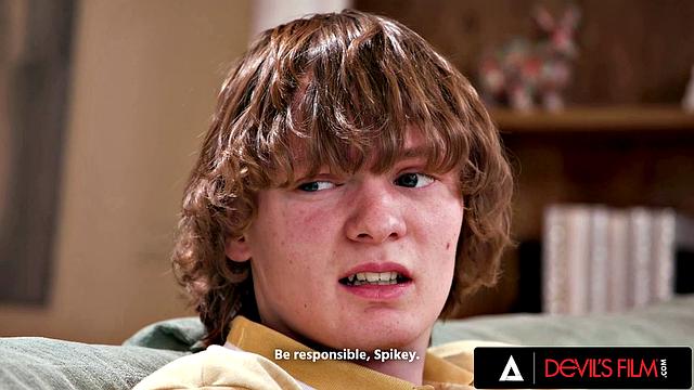 DEVILS FILM - Naughty Nanny Scarlett Alexis Gets Her Ass Fucked During Her Shift