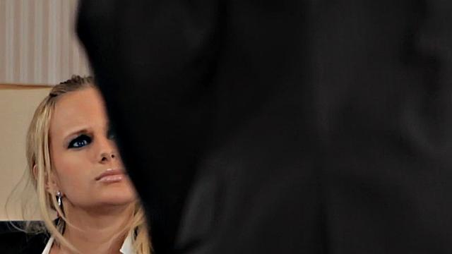 Slutty MILF smashed by black man in tight anal hole