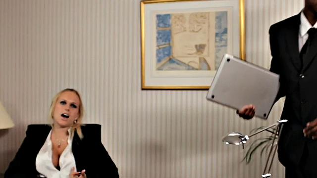 Slutty MILF smashed by black man in tight anal hole