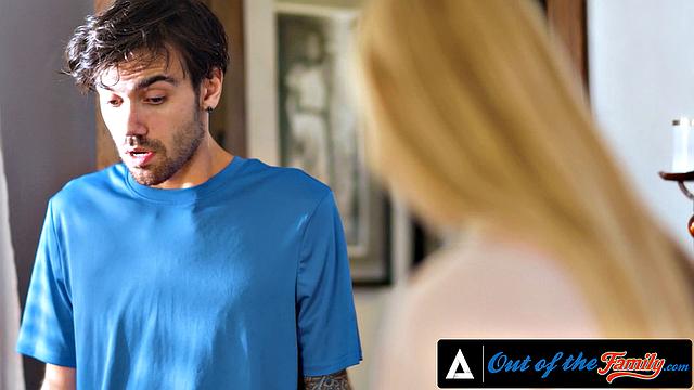 OUT OF THE FAMILY - Caring Stepmom Teaches Virgin Stepson How To DO!