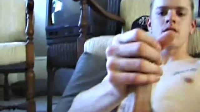 Tyler is One of the Nicest Guys.T his Sweet and Sexy Boy Strips Naked and Works his Cock With Great Enthusiasm.