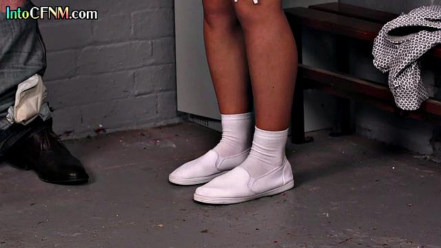 Amateur CFNM babes with old guy