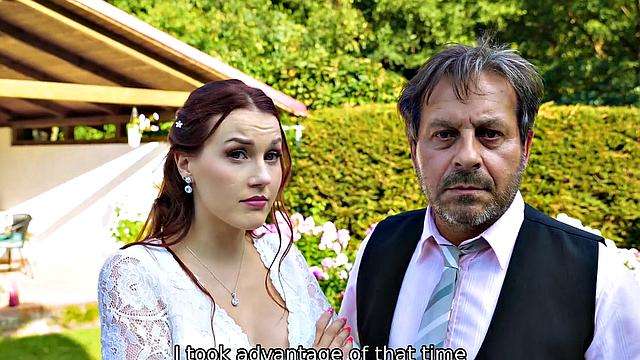 Bride get their tight holes drilled in Debt4k video