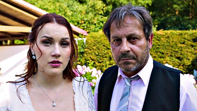 Bride get their tight holes drilled in Debt4k video