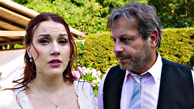 Bride get their tight holes drilled in Debt4k video