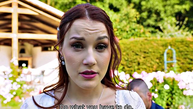 Bride get their tight holes drilled in Debt4k video