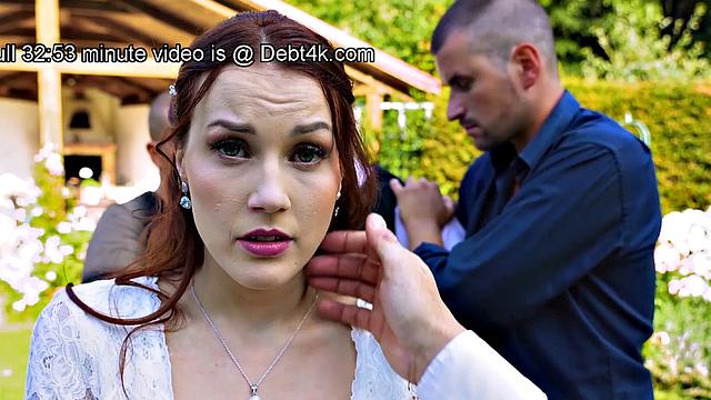 Bride get their tight holes drilled in Debt4k video