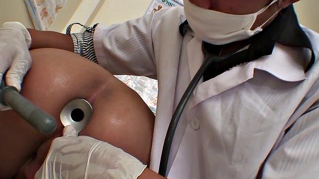 Asian penetrates dirty stud in ass from behind