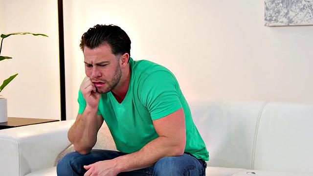 Oiled petite masseuse riding her client before doggystyle