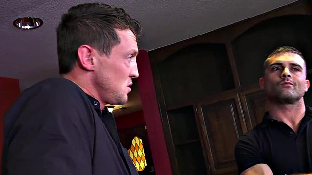 CBT sub anally toyed by master in erotic couple