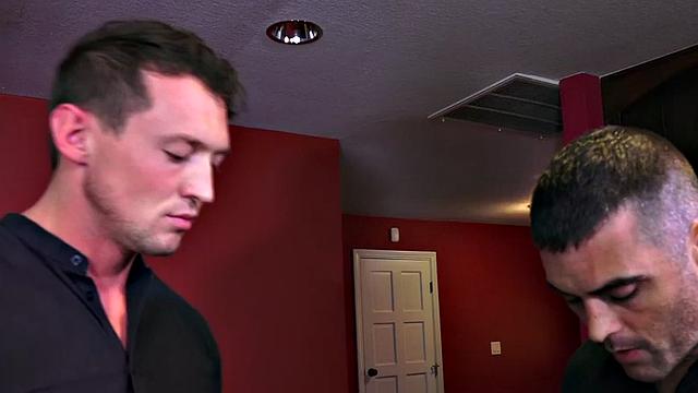 CBT sub anally toyed by master in erotic couple