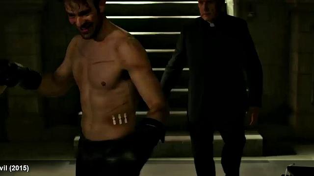 Charlie Cox hairless abdomen