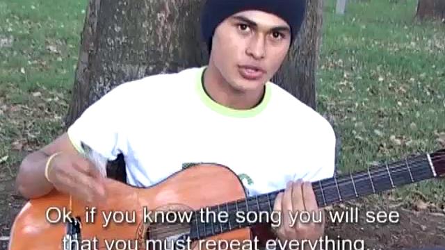 Alfredo is an 18 year old college student who loves to play guitar. After strumming in the park, he takes us to his room and starts stripping naked.