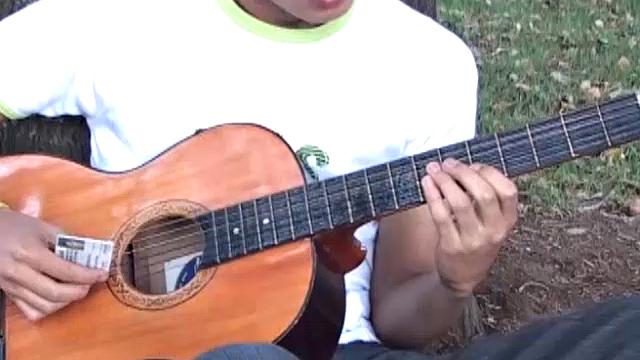 Alfredo is an 18 year old college student who loves to play guitar. After strumming in the park, he takes us to his room and starts stripping naked.