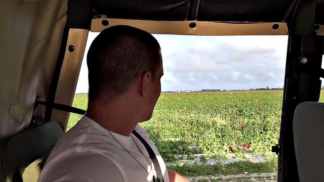 Military jock fucked outdoors on army van by colleague