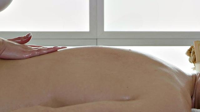 Sensual masseuse fucked by BWC on massage table