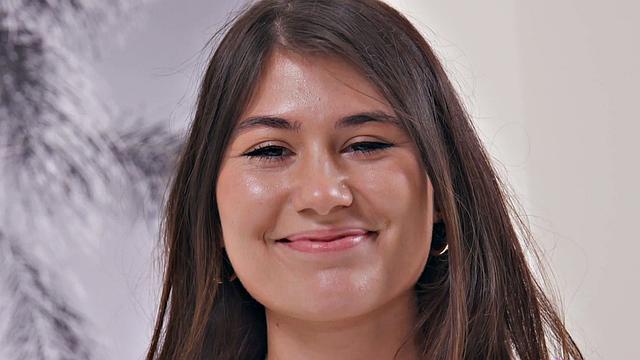 Slender Girl Takes a Big One