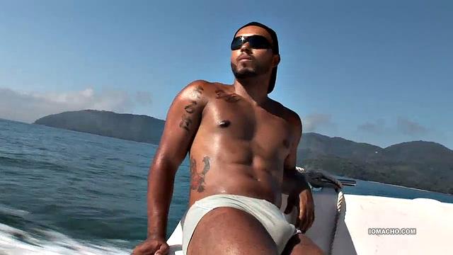 Alan and Matheus are out boating when they pulk into a secluded island cove. With no one in sight, the Latinos decide to fuck under the hot South American sun. Once the two are naked, Alan goes down on Matheus who quickly gets hard.