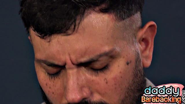 3some Latin twinks get fucked by boss till facial