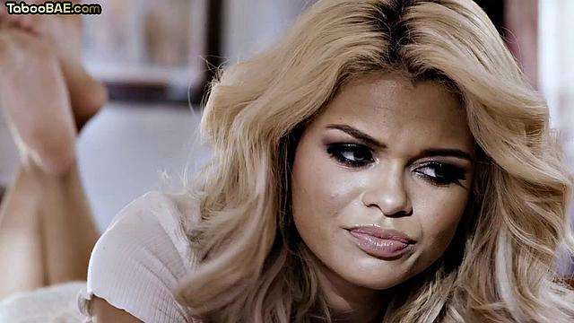 Taboo blonde pussylicked by stepdad