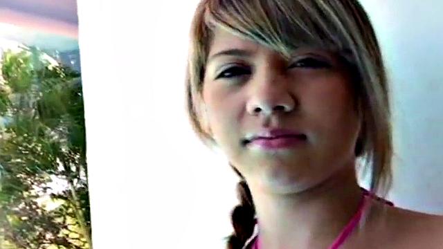 Teen newbie rubbing pussy