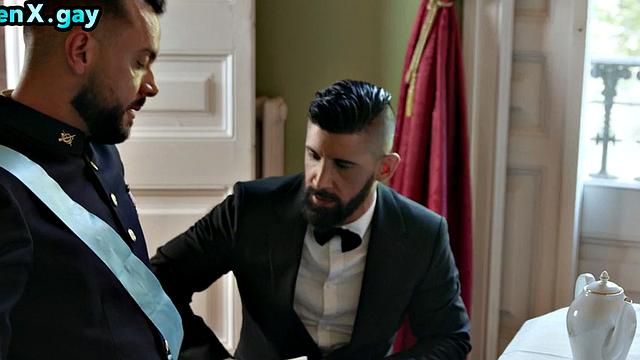 Royal bareback fucks servant ass after breakfast