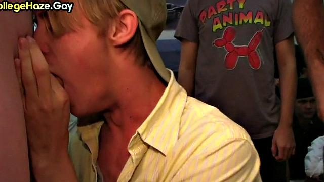 Str8 college stud hazed in dormitory for fraternity